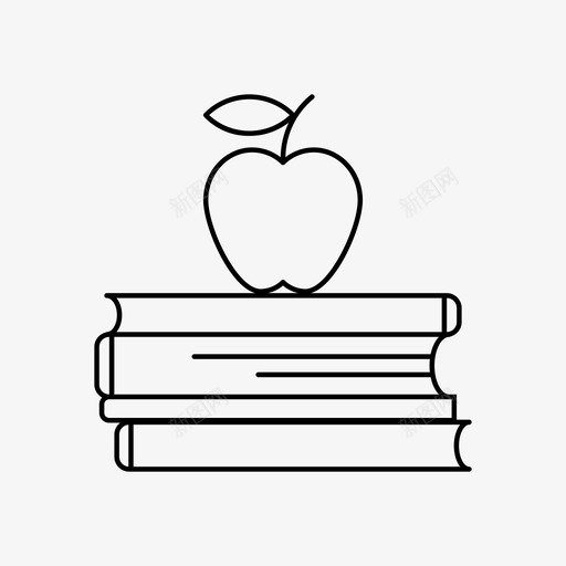 教育书籍课程图标svg_新图网 https://ixintu.com 书籍 学习 学校 教育 课程