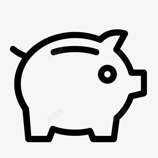 存钱罐储蓄储蓄账户图标svg_新图网 https://ixintu.com 储蓄 储蓄账户 存钱罐 银行和金融