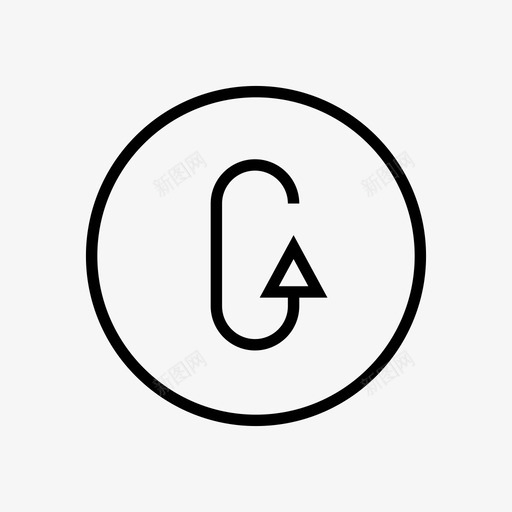 箭头方向循环图标svg_新图网 https://ixintu.com 循环 指针 方向 箭头 箭头圆圈框