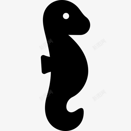 海马冠带刺图标svg_新图网 https://ixintu.com 冠 带刺 斑马 海马 鱼