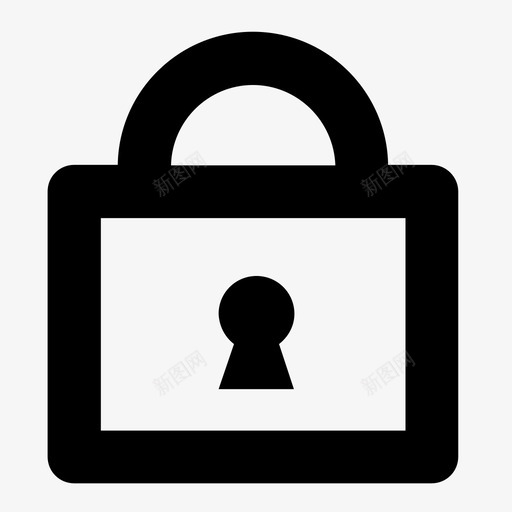 锁定禁止访问密码图标svg_新图网 https://ixintu.com uiux图标套件厚 受保护 密码 禁止访问 锁定