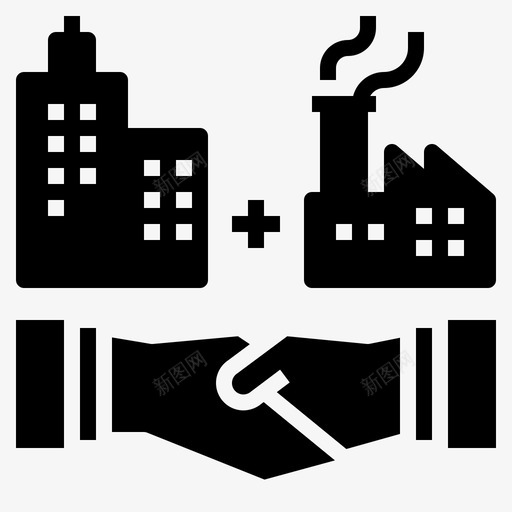 外包业务合作图标svg_新图网 https://ixintu.com 业务 企业管理 合作 外包 离岸 管理