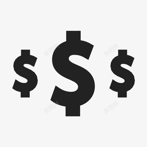 收入现金美元图标svg_新图网 https://ixintu.com 收入 现金 美元 薪水 金钱