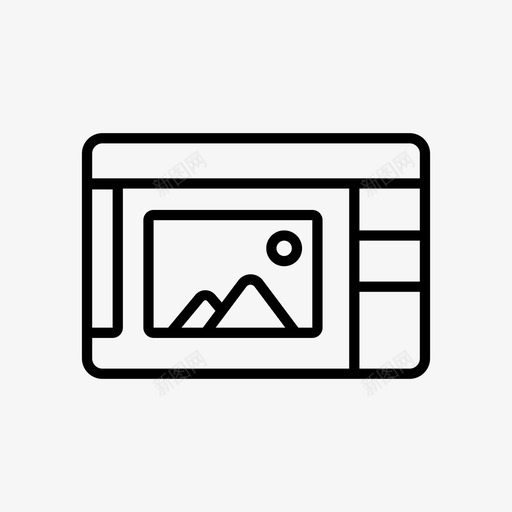 图像线框网站组件界面图标svg_新图网 https://ixintu.com 图像线框网站 用户界面组件 界面 组件