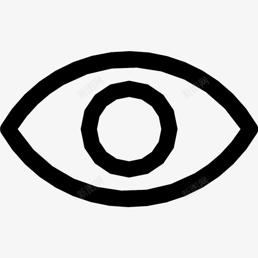 眼睛看睁开图标svg_新图网 https://ixintu.com 看 眼睛 睁开