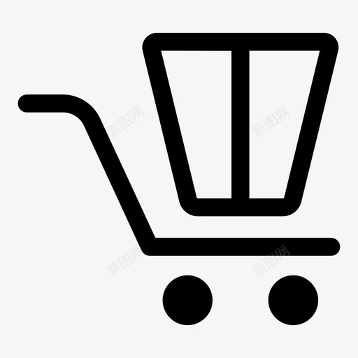 手推车采购商店图标svg_新图网 https://ixintu.com 商务办公室 商店 手推车 采购