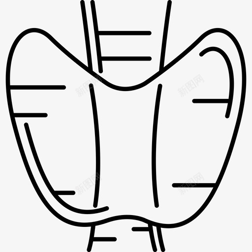甲状腺人体部位黑色图标svg_新图网 https://ixintu.com 人体部位 甲状腺 黑色