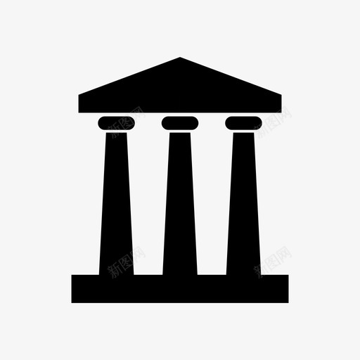 寺庙古代考古图标svg_新图网 https://ixintu.com 古代 墙壁 寺庙 建筑 考古