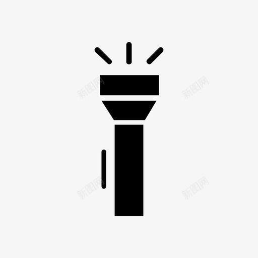 手电筒明亮电图标svg_新图网 https://ixintu.com 手电筒 明亮 灯 电