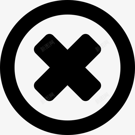 删除圆形按钮界面网络象形图图标svg_新图网 https://ixintu.com 删除圆形按钮 界面 网络象形图