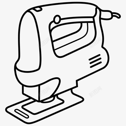 电锯工具图标svg_新图网 https://ixintu.com 工具 电锯