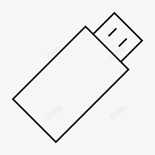 U盘闪盘内存图标svg_新图网 https://ixintu.com U盘 使用 内存 界面 网页设计 记忆 闪盘