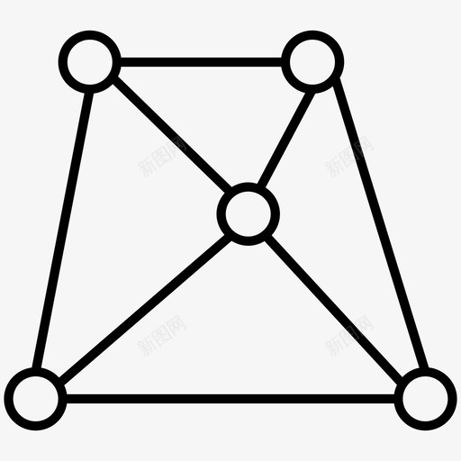网络网格节点图标svg_新图网 https://ixintu.com 网格 网络 节点