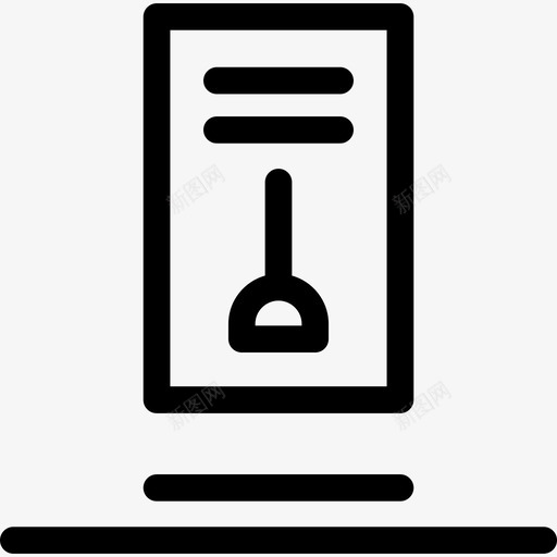普拉提跳板普拉提工作室直线图标svg_新图网 https://ixintu.com 普拉提工作室 普拉提跳板 直线