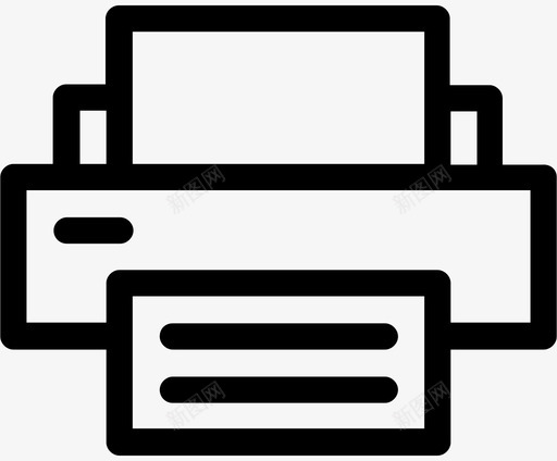 打印机办公室纸张图标svg_新图网 https://ixintu.com 办公室 打印机 纸张