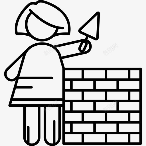 女人筑墙女人超薄图标svg_新图网 https://ixintu.com 女人 女人筑墙 超薄