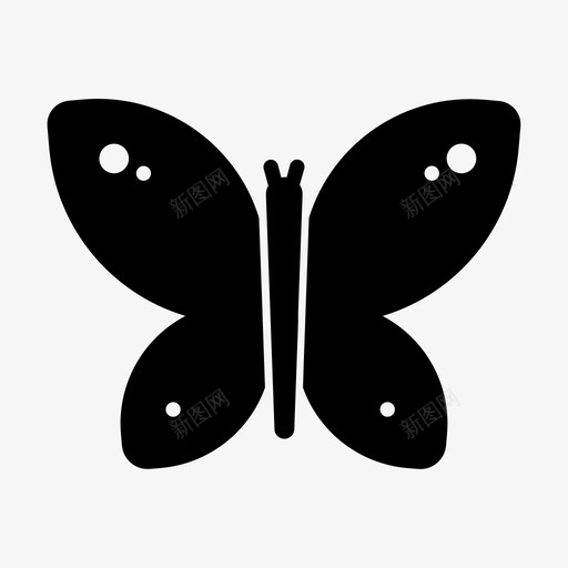 蝴蝶花园昆虫图标svg_新图网 https://ixintu.com 昆虫 春天 自然 花园 蝴蝶