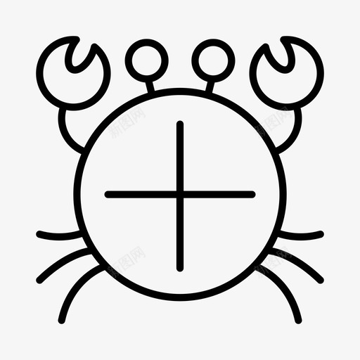 螃蟹动物海洋图标svg_新图网 https://ixintu.com 动物 海洋 螃蟹
