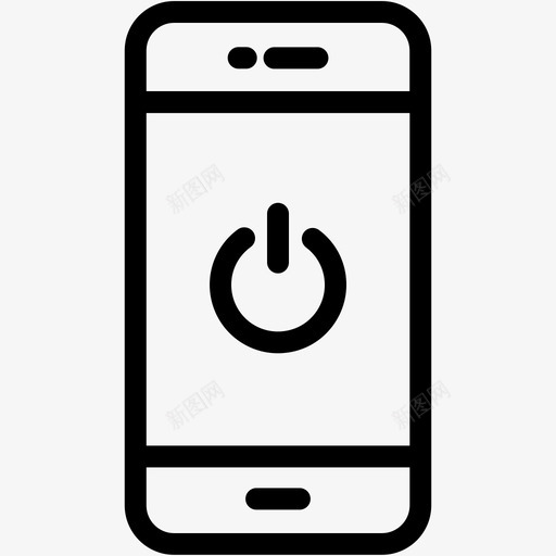 电源手机设备图标svg_新图网 https://ixintu.com 手机 智能手机 智能手机vol3 电源 设备