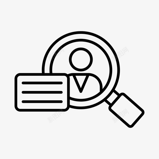 招聘申请业务图标svg_新图网 https://ixintu.com 业务 人员 员工 工作 招聘 申请