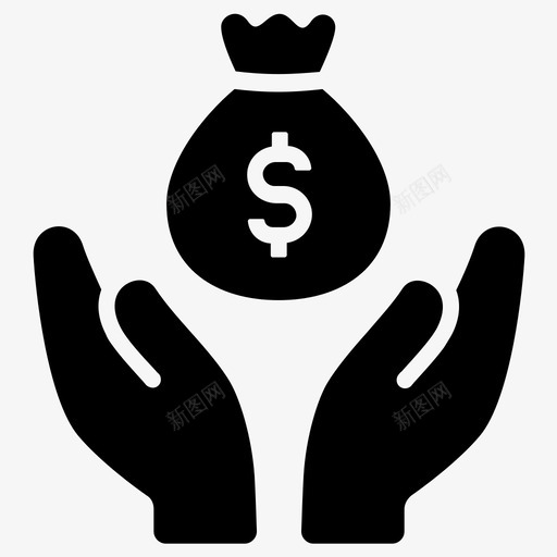 金融银行收益图标svg_新图网 https://ixintu.com 利润 投资 收益 金融 银行