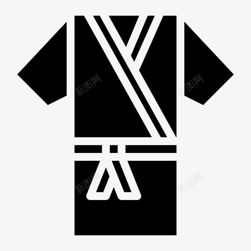 浴袍服装病人袍图标svg_新图网 https://ixintu.com 服装 浴袍 病人袍 美容实心