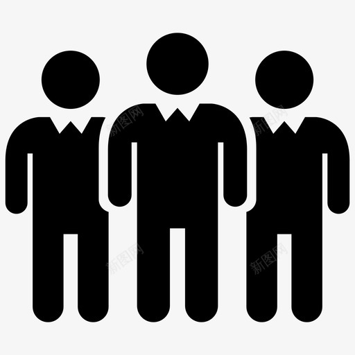 小组领导经理图标svg_新图网 https://ixintu.com 业务1 团队 小组 经理 领导