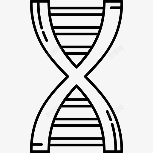 DNA序列人体部分黑色图标svg_新图网 https://ixintu.com DNA序列 人体部分 黑色