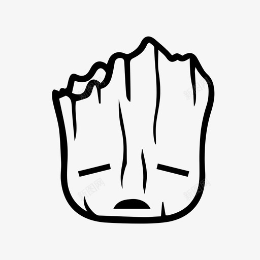 悲伤的呻吟漫画表情符号图标svg_新图网 https://ixintu.com 奇迹 悲伤的呻吟 我是格罗特 漫画 表情符号 银河系