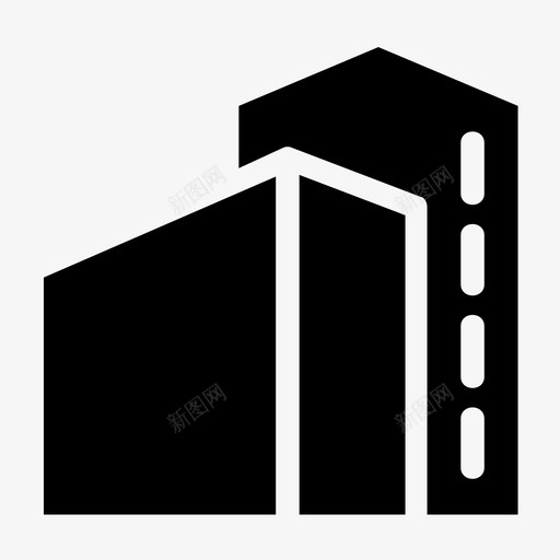 城市建筑物旅馆图标svg_新图网 https://ixintu.com 城市 建筑物 旅馆