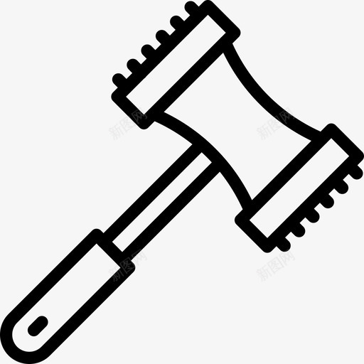 嫩化器厨房肉图标svg_新图网 https://ixintu.com 厨房 嫩化器 肉