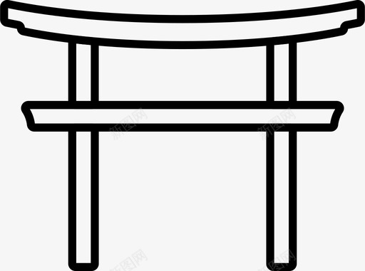 日本建筑古董托里图标svg_新图网 https://ixintu.com 传统 古董 建筑 托里 日本建筑