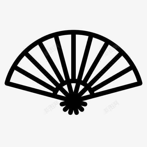风扇折叠式手持式图标svg_新图网 https://ixintu.com 手持式 折叠式 日本 日本轮廓 风扇