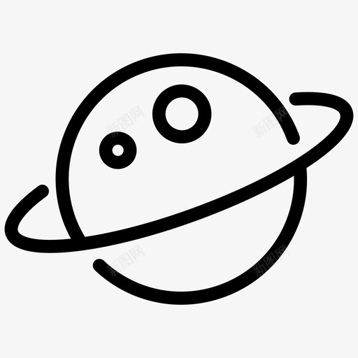 土星宇宙星系图标svg_新图网 https://ixintu.com 土星 太空 宇宙 星系 行星