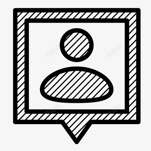 聊天人说图标svg_新图网 https://ixintu.com 人 人模式图标 聊天 说