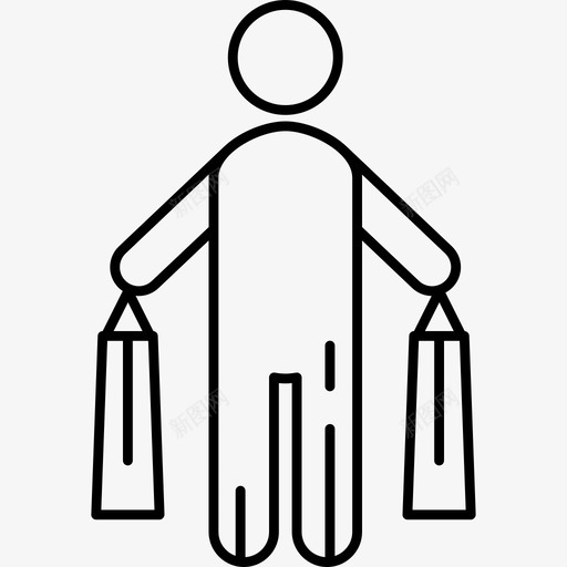 购物者行为超薄图标svg_新图网 https://ixintu.com 行为 购物者 超薄