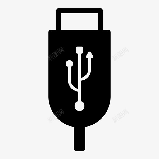 usb插头电缆充电器图标svg_新图网 https://ixintu.com usb插头 充电器 电缆 计算机 设备 连接