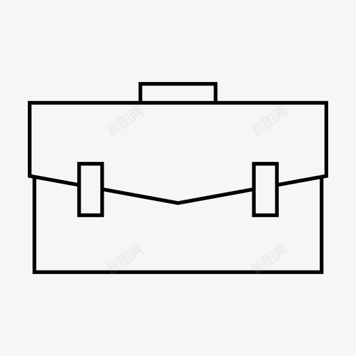 书包学校手提箱图标svg_新图网 https://ixintu.com 书包 学校 手提箱