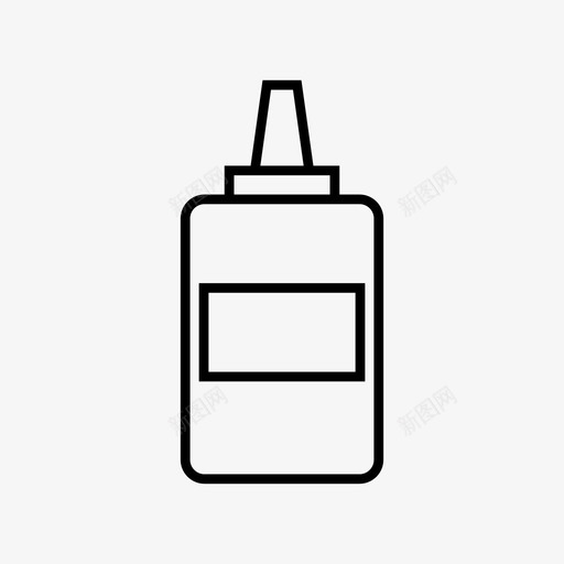 胶水设备胶瓶图标svg_新图网 https://ixintu.com 办公室 学校 维修 胶水 胶瓶 设备