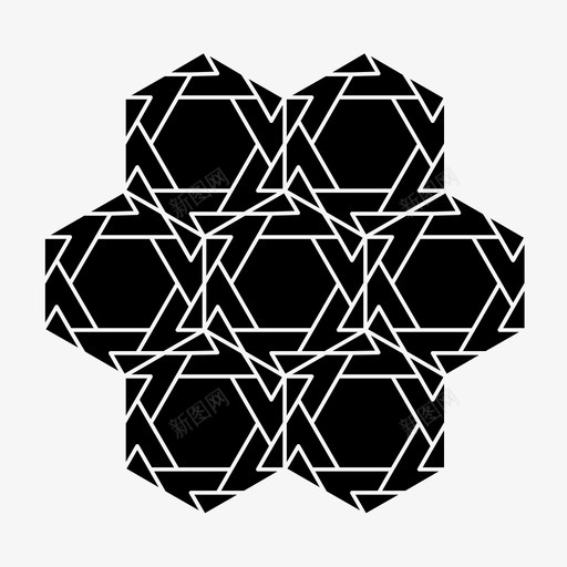 瓷砖图案几何图案几何图形图标svg_新图网 https://ixintu.com 六边形瓷砖 六边形瓷砖图案 六边形设计 几何图形 几何图案 无缝 瓷砖图案
