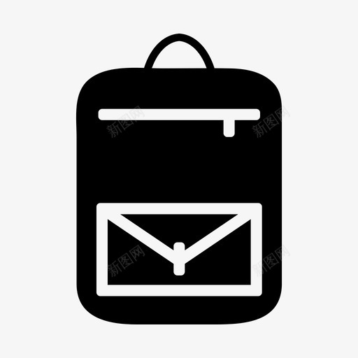 书包学校学生图标svg_新图网 https://ixintu.com 书包 学校 学生