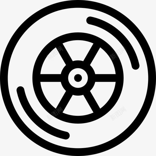 直线驱动汽车车轮图标svg_新图网 https://ixintu.com 直线驱动汽车车轮