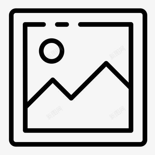 图像相框照片图标svg_新图网 https://ixintu.com 图像 图片 照片 相框