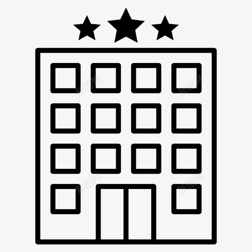 酒店酒店大厦豪华酒店图标svg_新图网 https://ixintu.com 豪华酒店 酒店 酒店大厦
