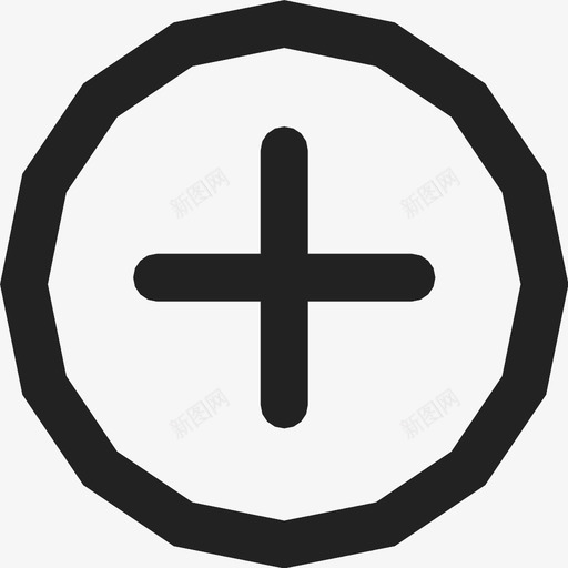 添加附加交叉图标svg_新图网 https://ixintu.com 交叉 加 新建 添加 附加