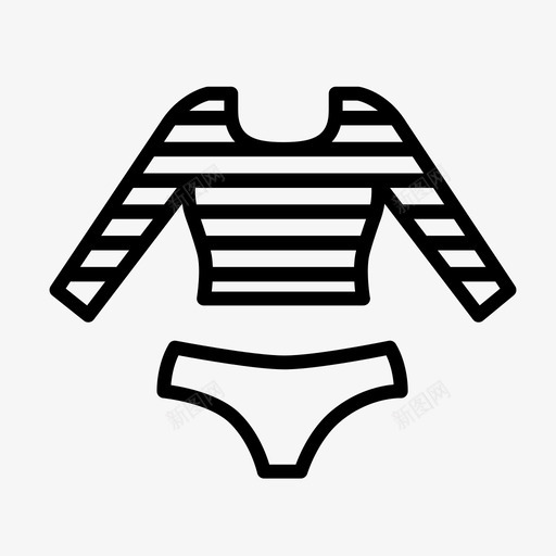 采购产品游泳衣衣服内衣图标svg_新图网 https://ixintu.com 内衣 夏天 游泳 游泳衣 衣服 采购产品游泳衣