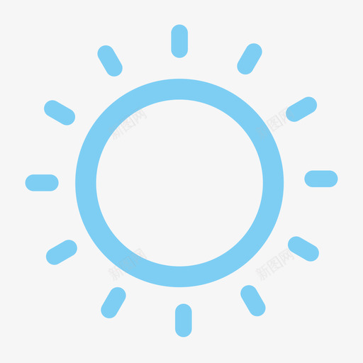 天气图标_晴天(白天)svg_新图网 https://ixintu.com 天气图标_晴天(白天) 线性 扁平 单色 简约 精美 圆润