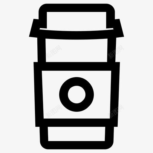 喝咖啡杯子图标svg_新图网 https://ixintu.com 咖啡 喝 杯子 茶