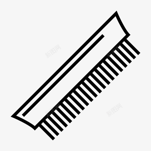 梳子时尚发型图标svg_新图网 https://ixintu.com 发型 整洁 时尚 梳子