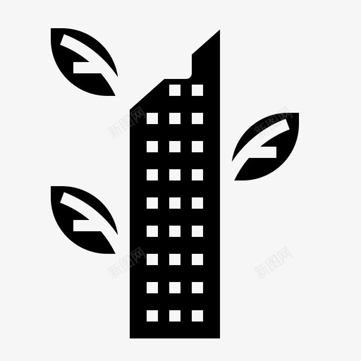 建筑生态环保图标svg_新图网 https://ixintu.com 建筑 环保 生态